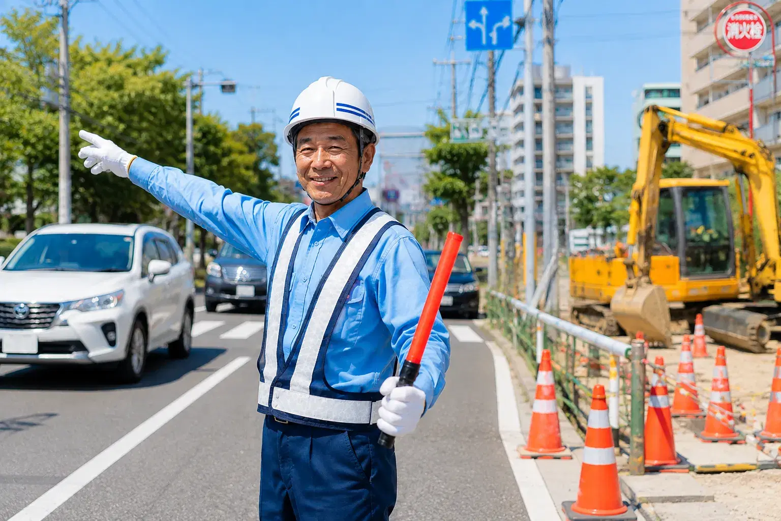 【未経験歓迎】警備スタッフ(交通誘導警備)/個室寮完備・週払いOK